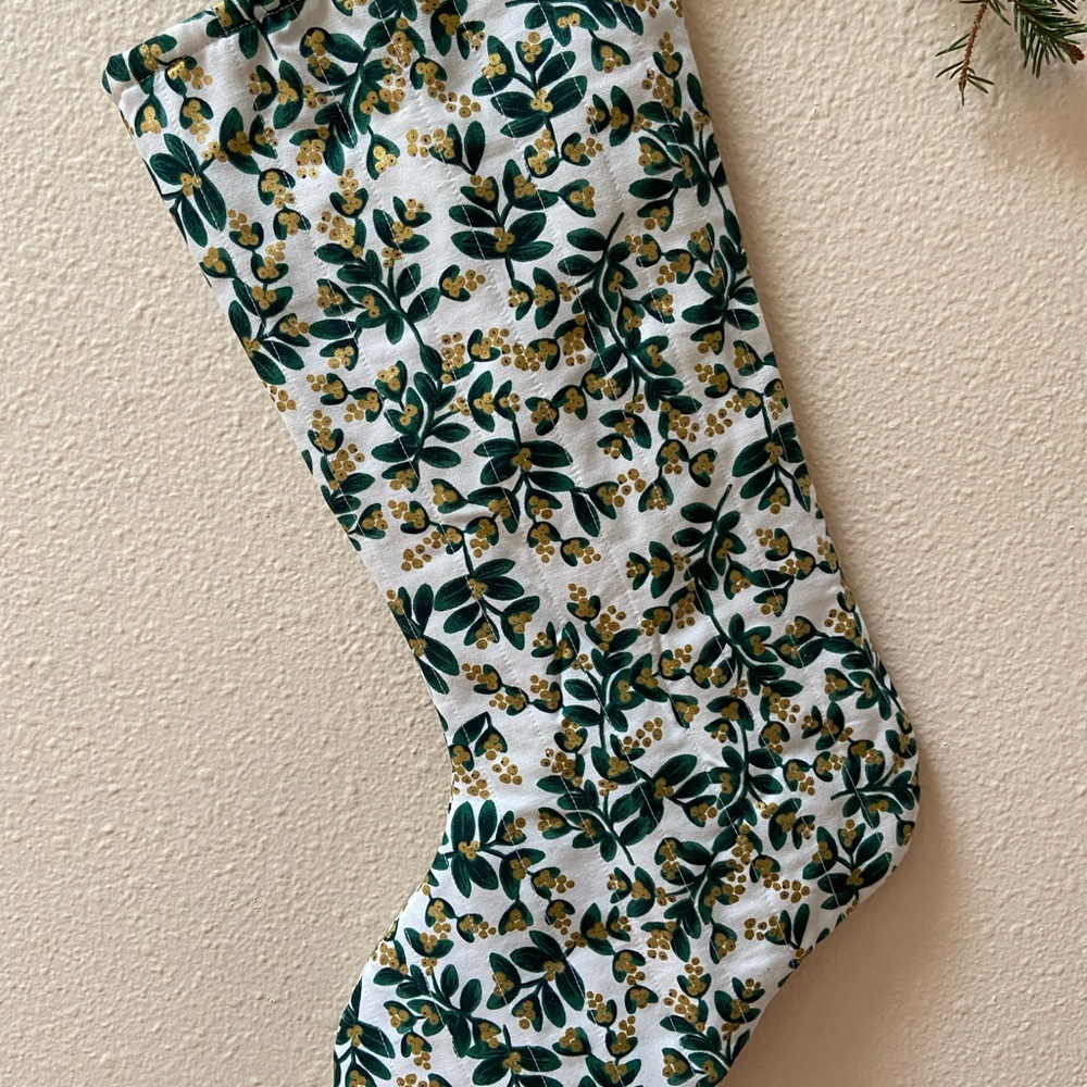 Handmade Rifle Paper Co Christmas Stocking - Picture 5 of 5